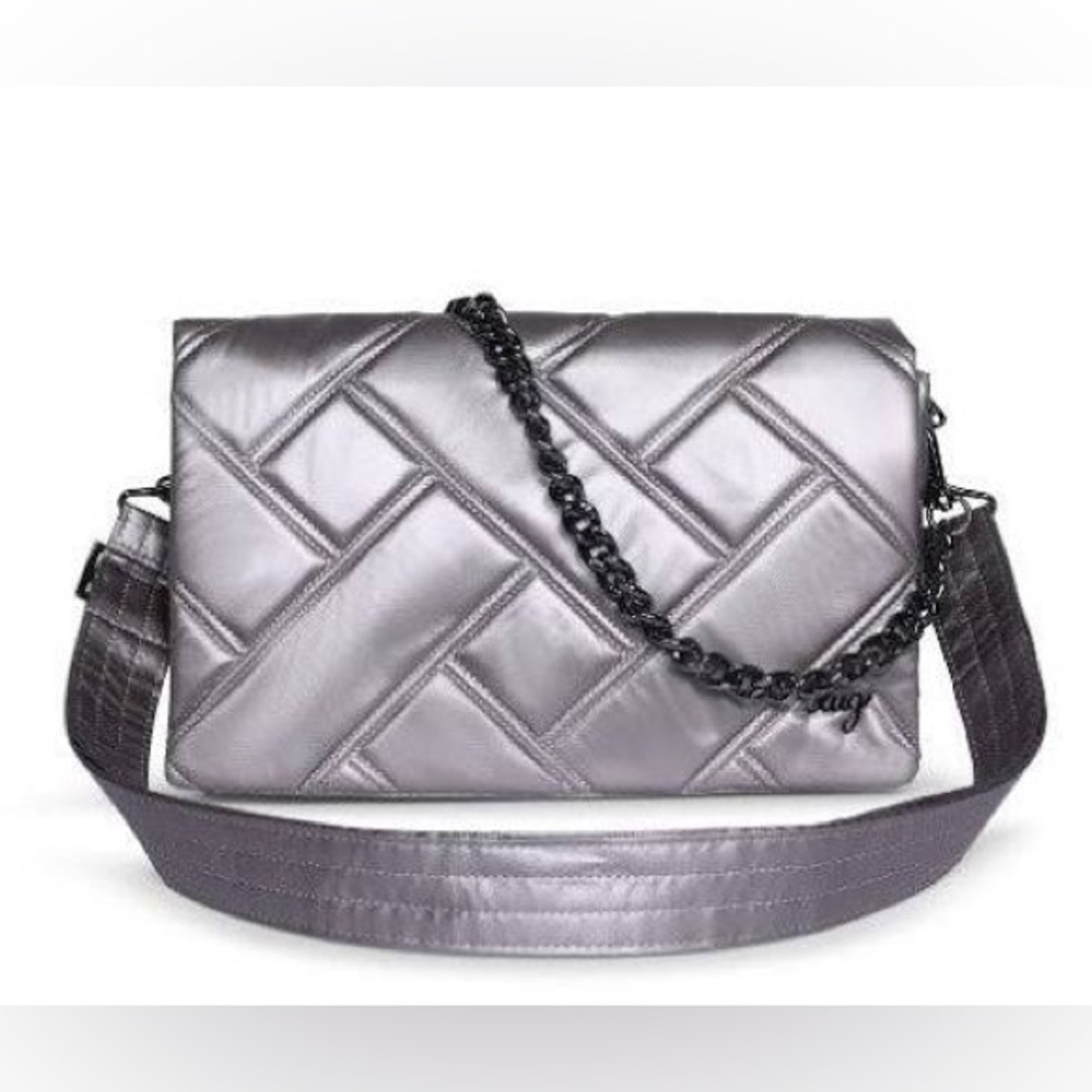 New Lug E/W Shoulder Bag with Chain Strap - Huddle
